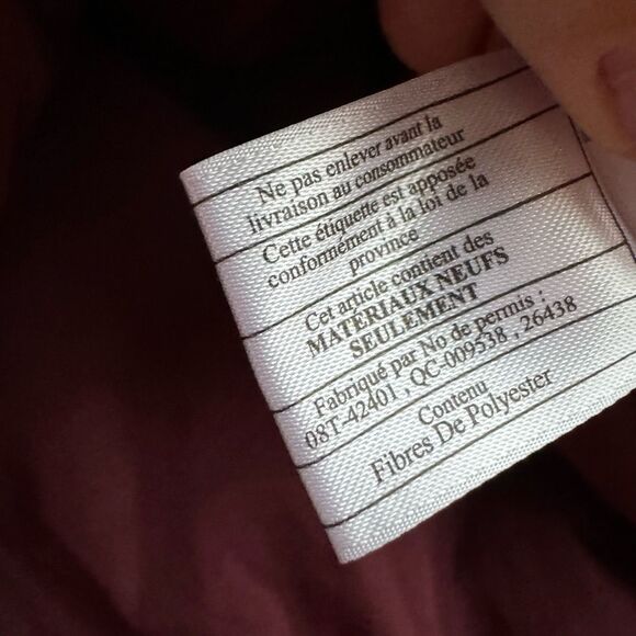 J. Crew Mercantile Burgundy Red Ruffle Trim Preppy Quilted Vest Size Small - Picture 7 of 8